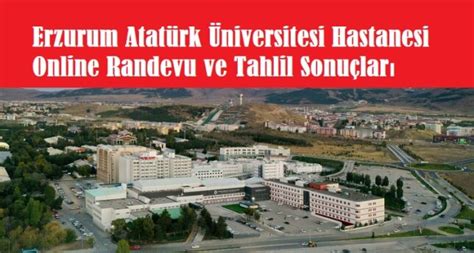 Erzurum atatürk üniversitesi hastanesi laboratuvar sonuçları